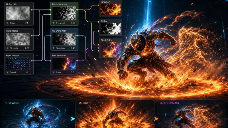 Shader Graph와 AI 노이즈 생성기로 만드는 Unity 필살기 연출 모듈