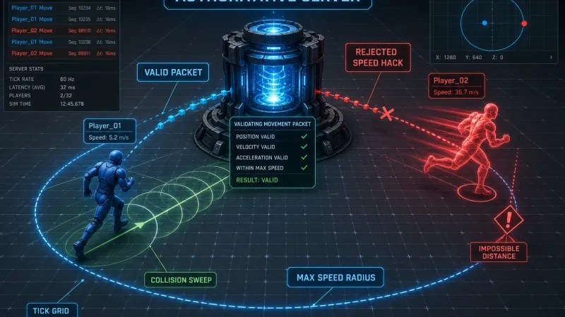 Authoritative Server로 이동 Speed Hack 막기: 서버 패킷 검증 구현 가이드