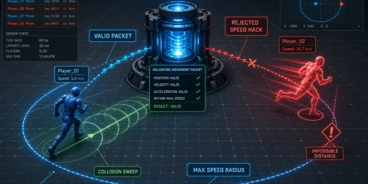 Authoritative Server로 이동 Speed Hack 막기: 서버 패킷 검증 구현 가이드 썸네일