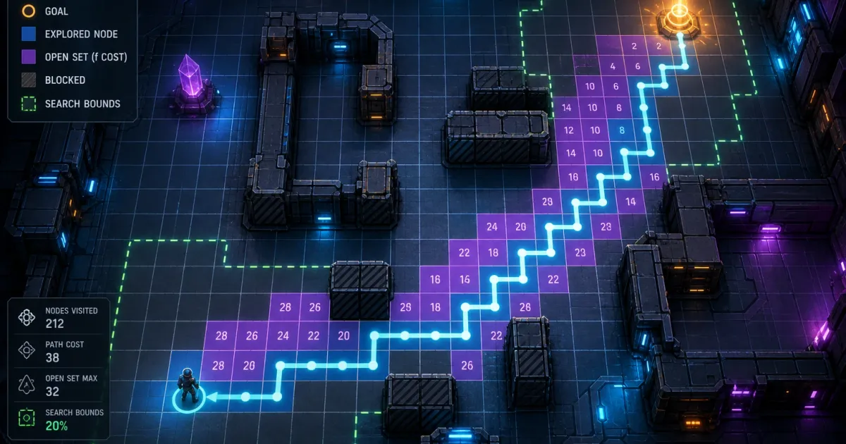 Grid 기반 A* 길찾기 알고리즘 성능 최적화 기법