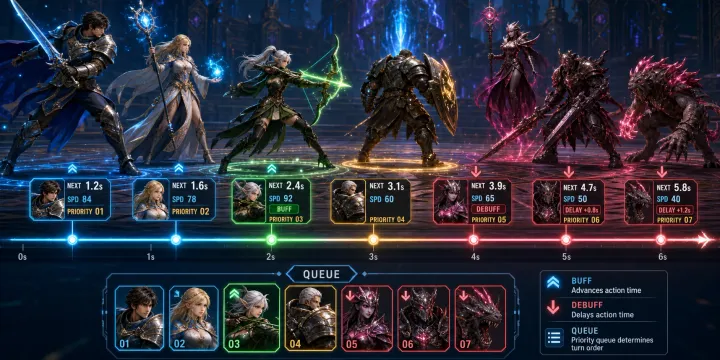 턴제 RPG 속도 기반 액션 타임라인 시스템 설계 가이드 썸네일