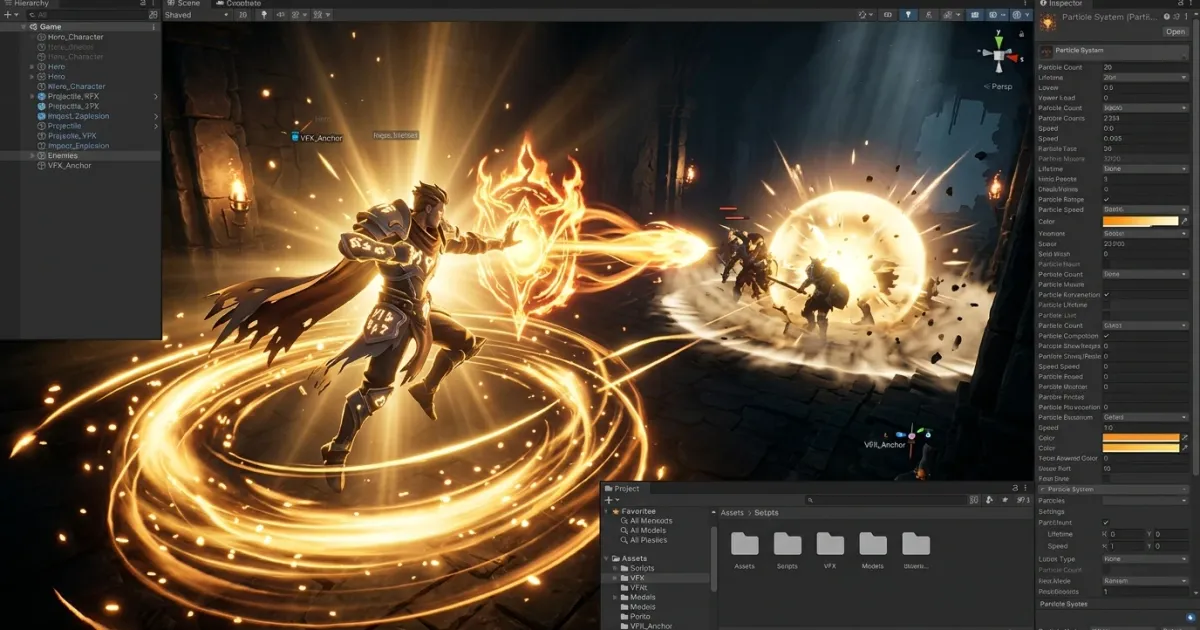 VFX Graph로 설계하는 필살기 연출: 타이밍, 궤적, 충돌을 분리하자