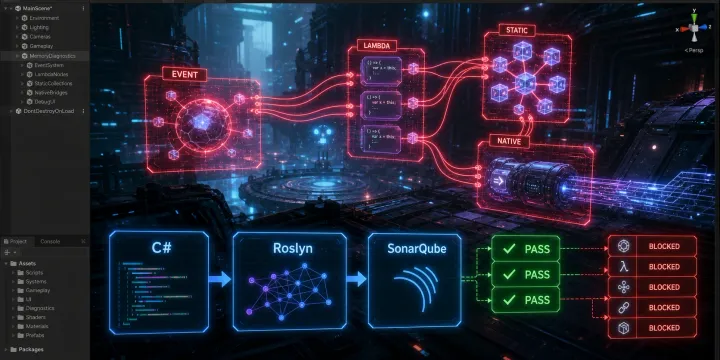 SonarQube 정적 분석으로 Unity C# 프로젝트의 잠재적 메모리 누수 사전에 차단하기 썸네일
