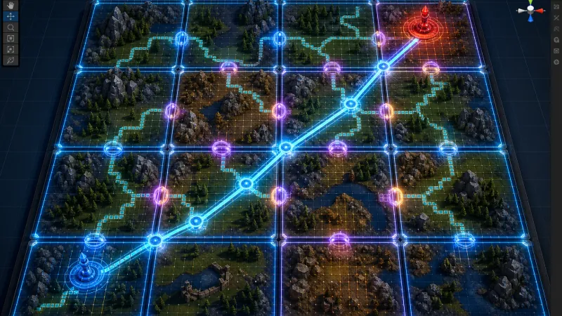 A* Pathfinding 최적화를 위한 Grid 맵 파티셔닝 구현