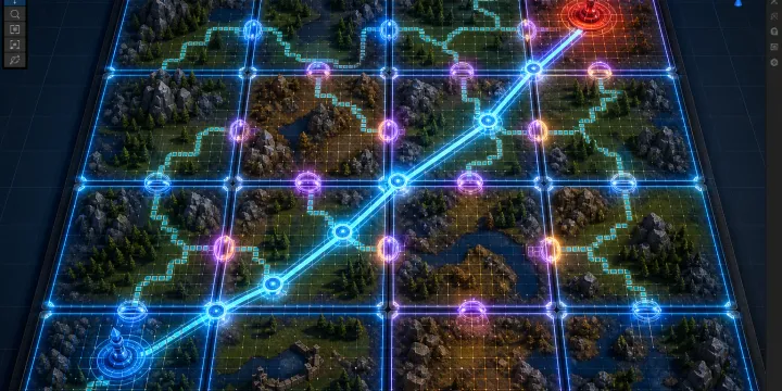 A* Pathfinding 최적화를 위한 Grid 맵 파티셔닝 구현 썸네일