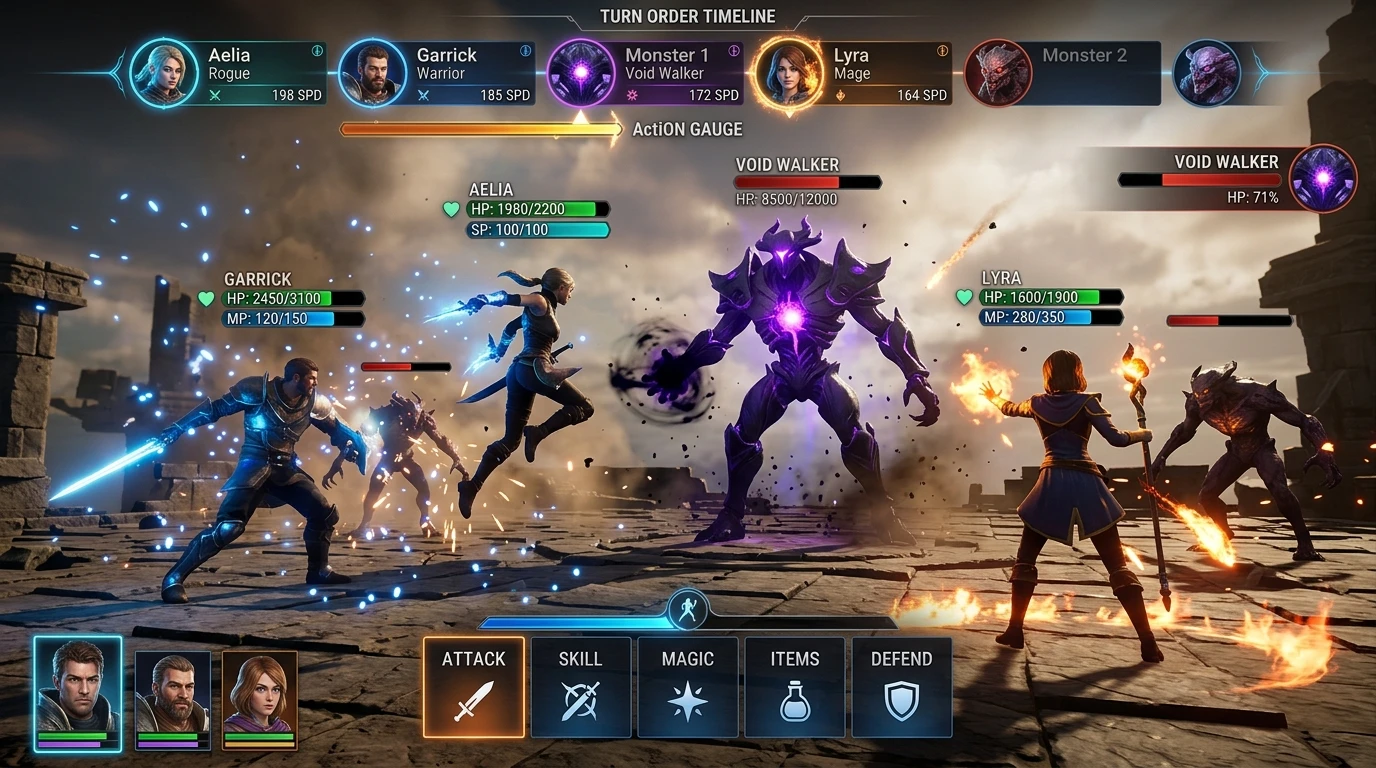 턴제 RPG의 속도(SPD)와 행동 게이지 계산 공식 모음 썸네일