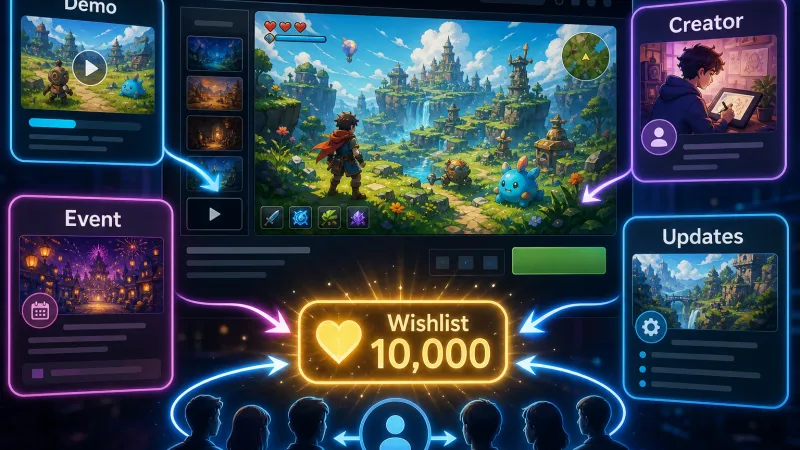 Steam 위시리스트 10,000개를 모으는 상점 페이지 전략