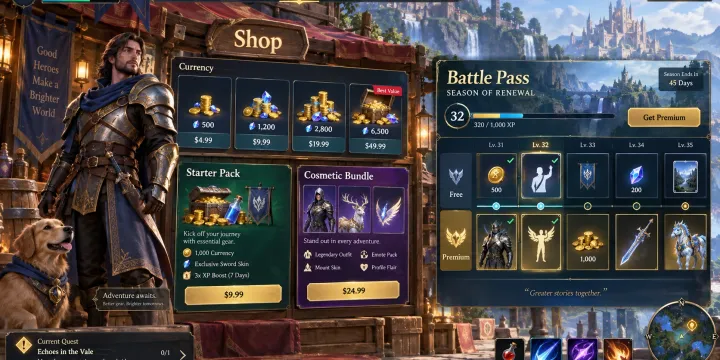 인앱 결제(IAP) 상품 구성과 Battle Pass 과금 모델 설계 가이드 썸네일
