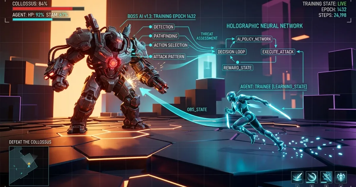 Unity ML-Agents로 지능형 보스 패턴을 학습시키는 강화학습 파이프라인