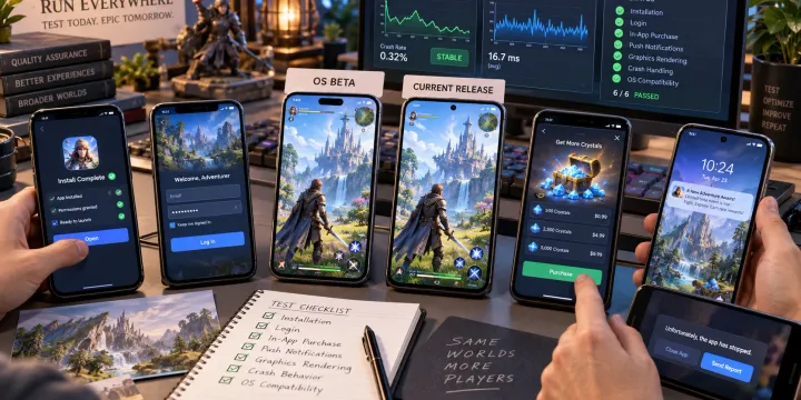 iOS·Android 최신 OS 업데이트 대비 호환성 테스트 가이드: 출시 전 체크리스트 썸네일