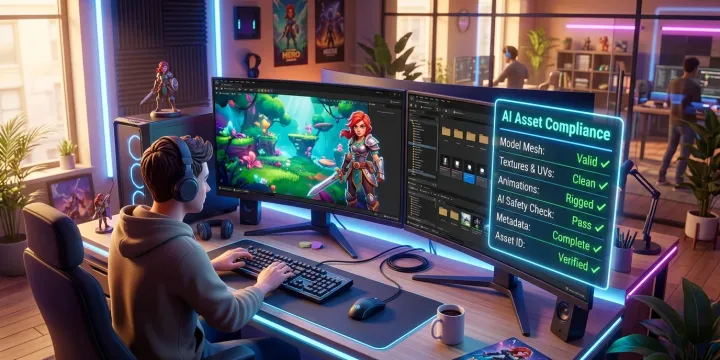Steam AI 공개 정책 대응: AI 생성물 포함 시 스팀 규정 및 저작권 체크리스트 썸네일