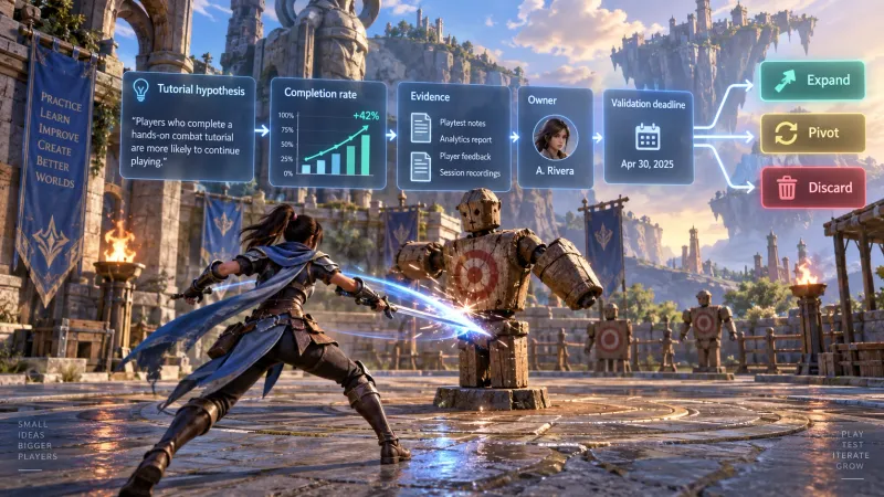 게임 개발 로드맵 관리법: 가설·검증 지표·근거 문서로 폐기 기준까지 연결하기
