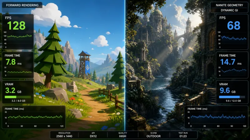 Unity 6.5 vs Unreal Engine 5.8: 렌더링 성능과 엔진 세대교체 선택 가이드
