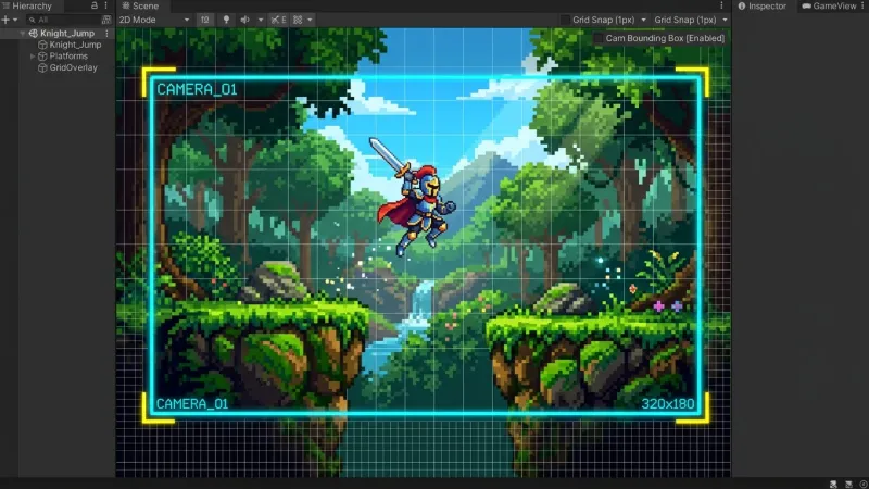 2D 도트 게임을 위한 완벽한 픽셀 퍼펙트 카메라 설정
