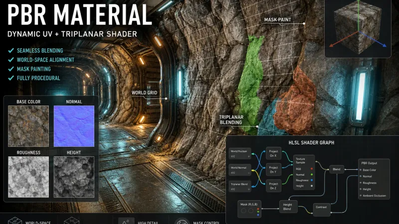 AI 3D 텍스처 생성 툴로 구현하는 동적 UV 맵핑: Unity 셰이더 실전 가이드