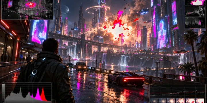 HDR 디스플레이 색역 클리핑과 과도한 하이라이트를 자동 검수하는 아트 QA 썸네일