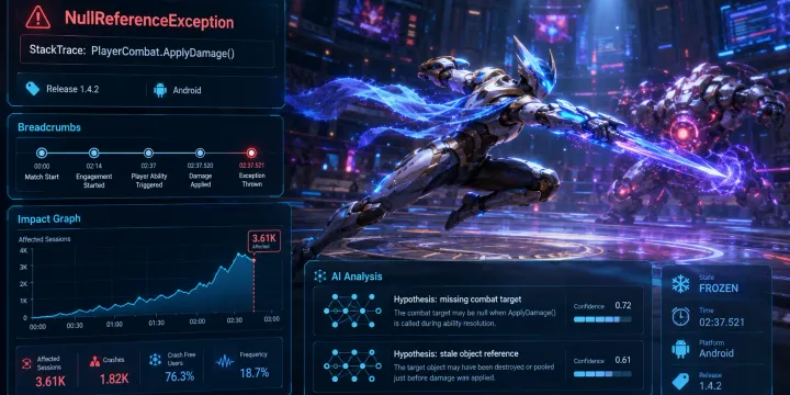 Sentry SDK와 AI 모니터링으로 인게임 예외 로그를 즉시 분석하는 방법 썸네일