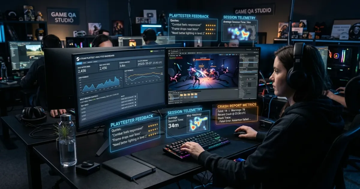 Steam Playtest로 비공개 FGT 운영하기: 테스터 모집부터 피드백·빌드 관리까지