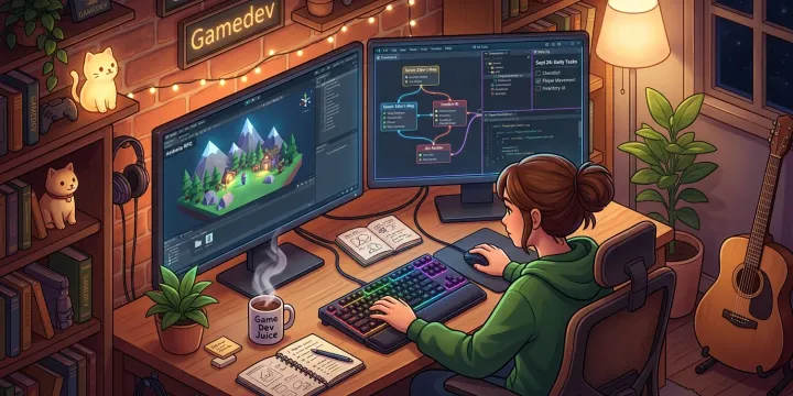 혼자 만드는 게임을 오래 완성하기 위한 멘탈 케어와 번아웃 대응법 썸네일