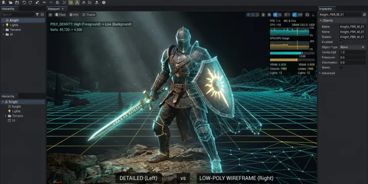 Unity LOD Group과 Mesh Simplifier로 3D 모델 프레임 최적화하는 방법 썸네일